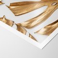 Plakat bez ramy 21x30 - Siła Natury - złote, liście