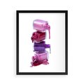 Plakat w ramie 40x50 - Kolorowe Paznokcie - lakiery, do paznokci - rama czarna