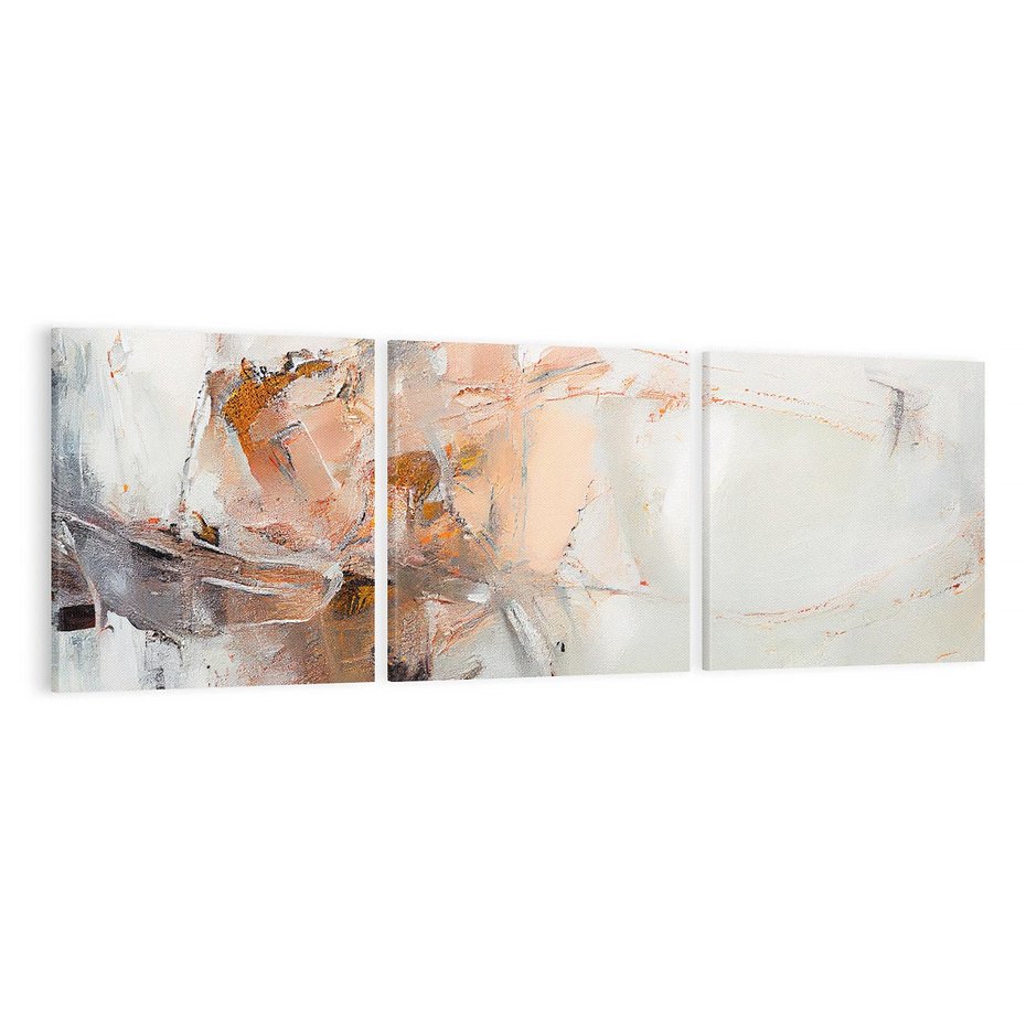 Obraz na płótnie 150x50 - Taniec księżycowego pyłu - abstrakcja, tekstury farb