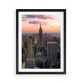 Plakat w ramie 50x70 - Nowojorskie Wieżowce - Nowy York, wieżowce - rama czarna