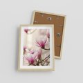 Plakat w ramie 30x40 - Urok Magnolii - magnolie, kwiaty - rama drewno