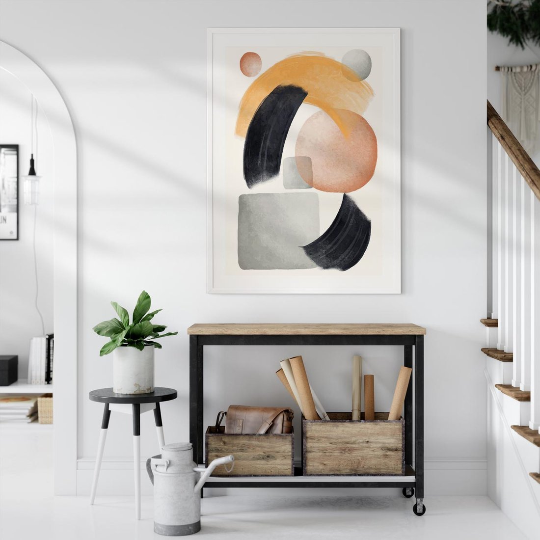 Plakat bez ramy 21x30 - Graficzna Kreatywność - abstrakcyjna grafika, plamy