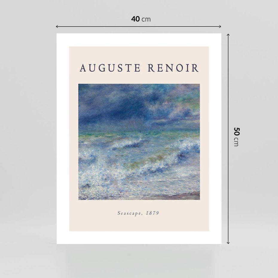 Plakat bez ramy 40x50 - Auguste Renoir: Plakat z Pięknem Morza - auguste renoir, reprodukcja