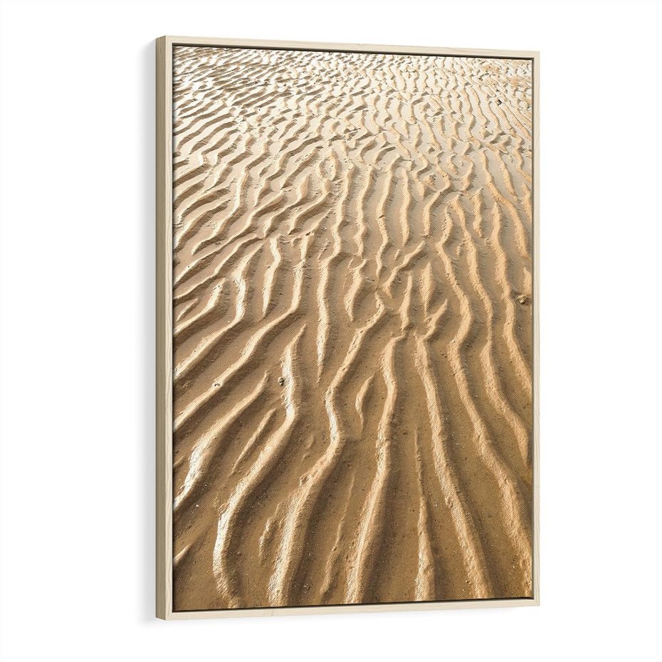 Obraz w ramie 80x120 - Piasek i Nieskończoność - pustynia, piasek - rama drewno