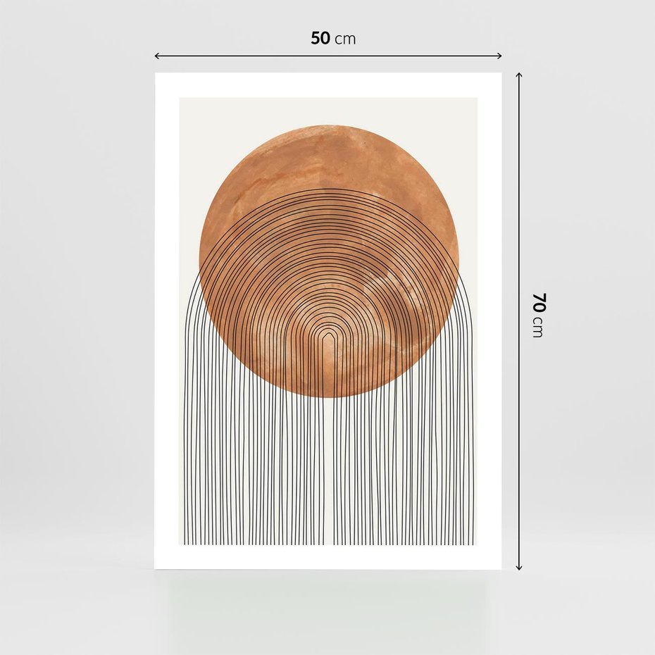 Plakat bez ramy 50x70 - Złote Akcenty - nowoczesna sztuka, modern