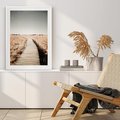 Plakat bez ramy 30x40 - Spacer Ścieżką w Suchych Trawach - ścieżka wśród suchych traw