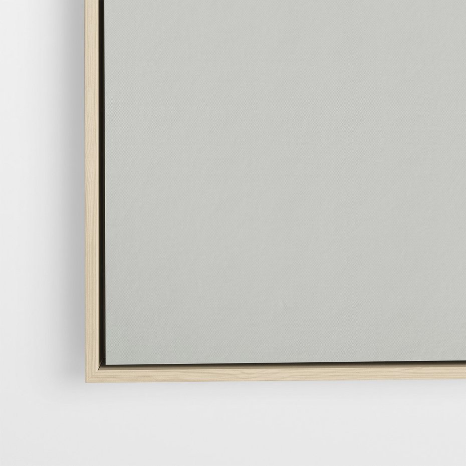 Obraz w ramie 70x100 - Zieleń i Subtelność - kaktusy, liście - rama drewno