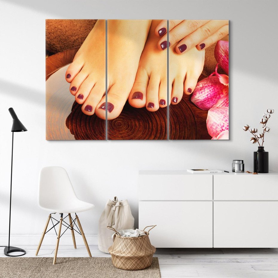 Obraz na płótnie 120x80 - Manicure i Pedicure - manicure, pedicure