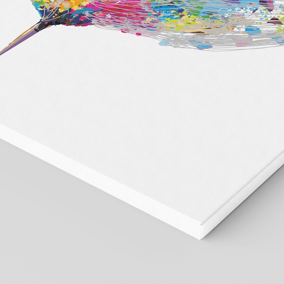 Obraz na płótnie 70x50 - Koliber w akwareli - akwarela, koliber