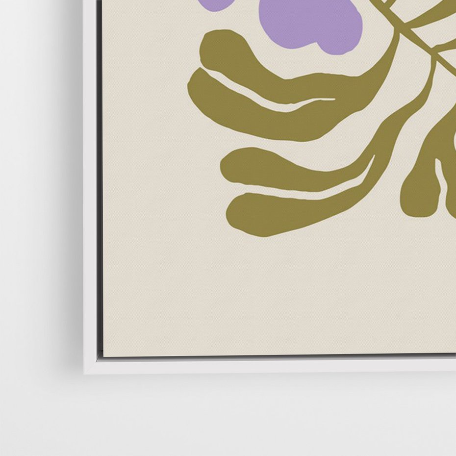 Obraz w ramie 70x100 - Bezgraniczne Impresje - kwiaty, abstrakcja - rama biała