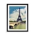 Plakat w ramie 50x70 - Wieża Eiffla - Ikona Paryża - wieża, Eiffla - rama czarna