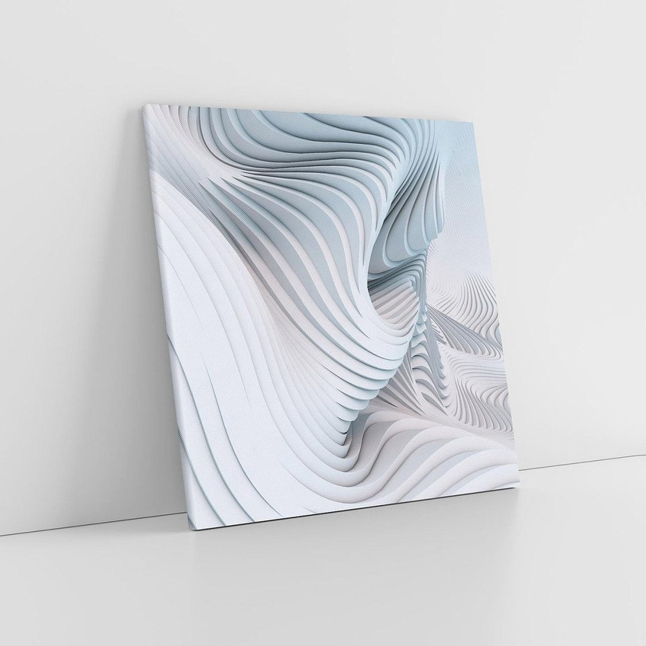 Obraz na płótnie 70x70 - Abstrakcyjne Przestrzenie - geometria, 3D