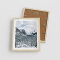 Plakat w ramie 40x50 - Góry Śnieżnej Krainy - góry, szczyty - rama drewno