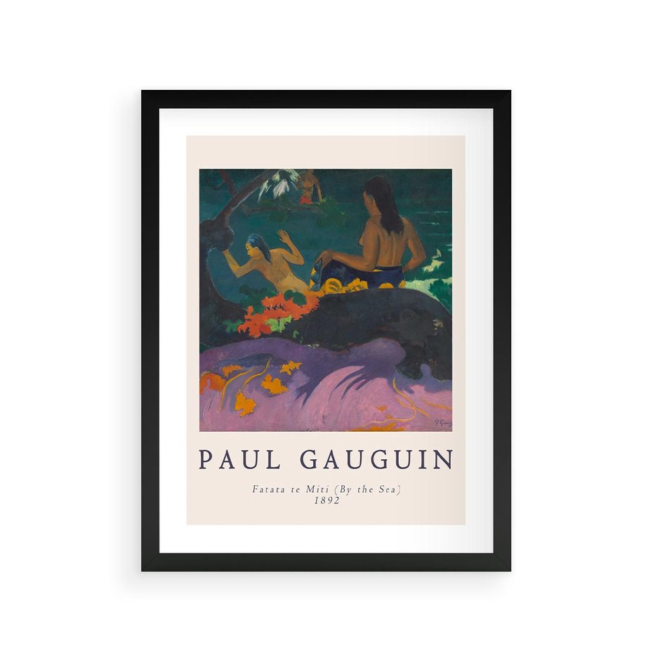 Plakat w ramie 30x40 - Paul Gauguin: Reprodukcja - Paul Gauguin, reprodukcja - rama czarna