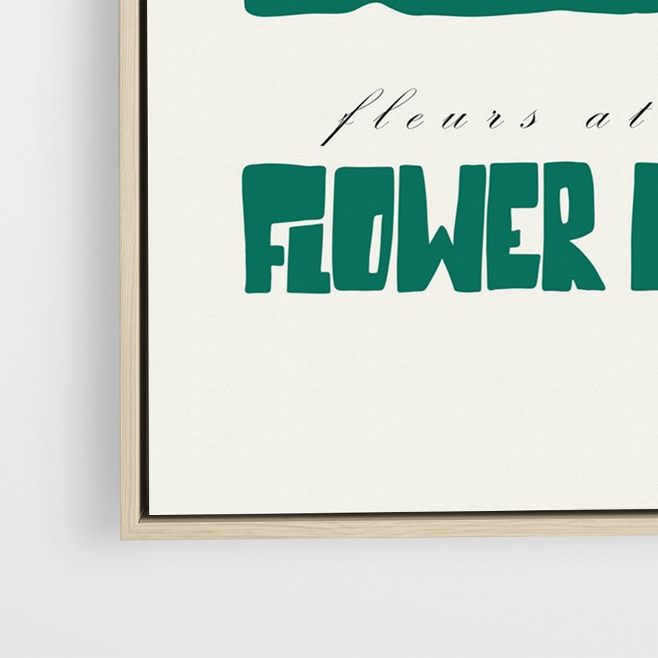 Obraz w ramie 80x120 - Retro Inspiracja - minimalistyczna kwiatowa kompozycja, pastelowe kolory - rama drewno