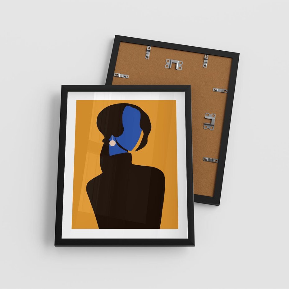 Plakat w ramie 40x50 - Transformacja Form - sztuka nowoczesna, plakat - rama czarna