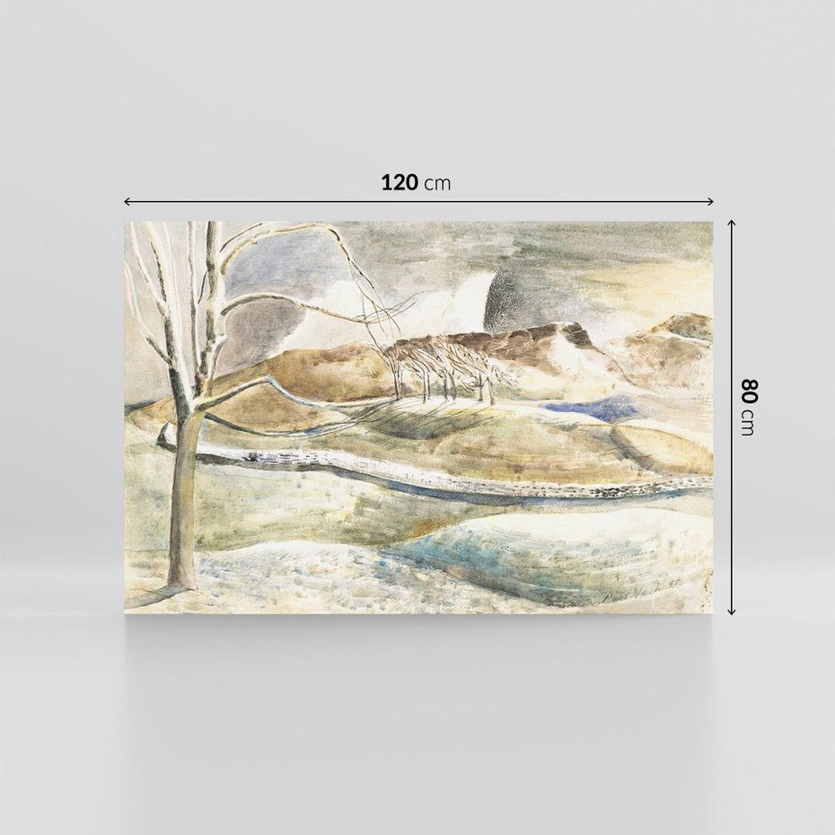 Obraz na płótnie 120x80 - Moonrise over Cleeve Hill (1945), Paul Nash - Reprodukcja - reprodukcja, obraz na płótnie