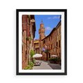 Plakat w ramie 50x70 - Urok włoskich uliczek - włoskie, uliczki - rama czarna