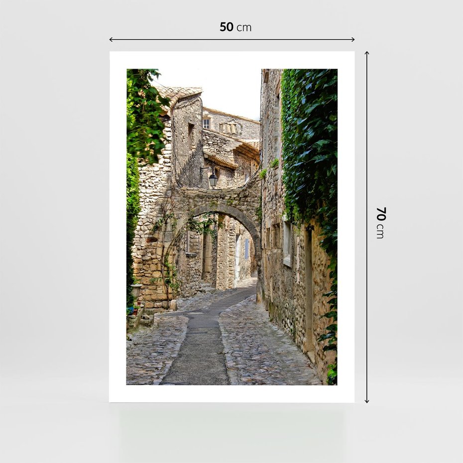 Plakat bez ramy 50x70 - Urokliwa perspektywa uliczki - uliczka, perspektywa