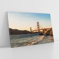 Obraz na płótnie 120x80 - Statek na morzu - Golden Gate, most