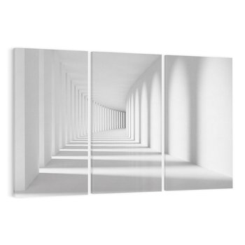 Obraz na płótnie 120x80 - Abstrakcyjny tunel: Podróż w inną przestrzeń - 3D, abstrakcja