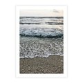 Plakat bez ramy 40x50 - Spokojna Plaża - plaża, żwirek
