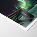 Plakat bez ramy 30x40 - Zorza polarna w tajemniczej nocnej przestrzeni - zorza, polarna