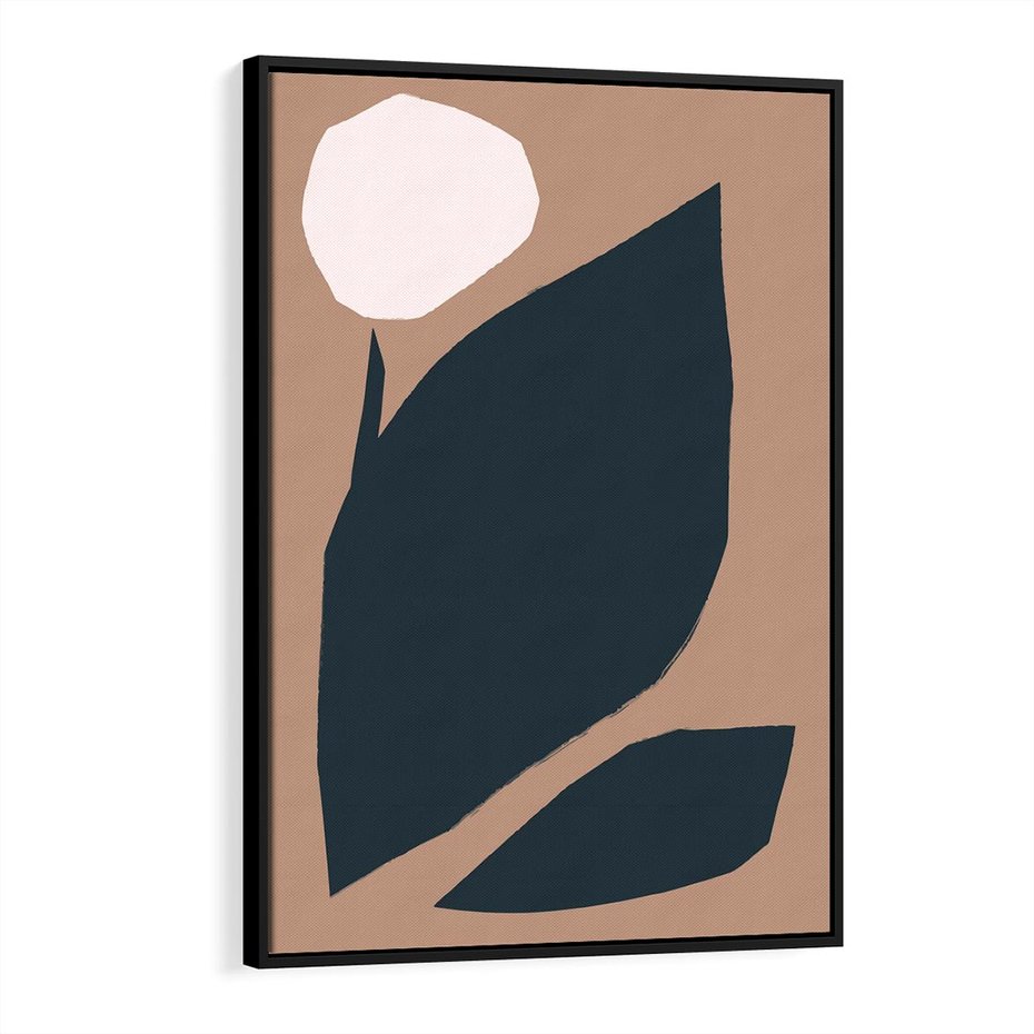 Obraz w ramie 70x100 - Rozkwitająca Wolność Boho - abstrakcyjny obraz, plakat - rama czarna