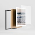 Plakat w ramie 30x40 - Malowniczy Nadmorski Krajobraz - morze, fale - rama czarna