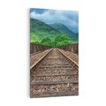 Obraz na płótnie 70x100 - Most Kolejowy - Tropy Podróży w Nocnej Ciszy - most, kolej