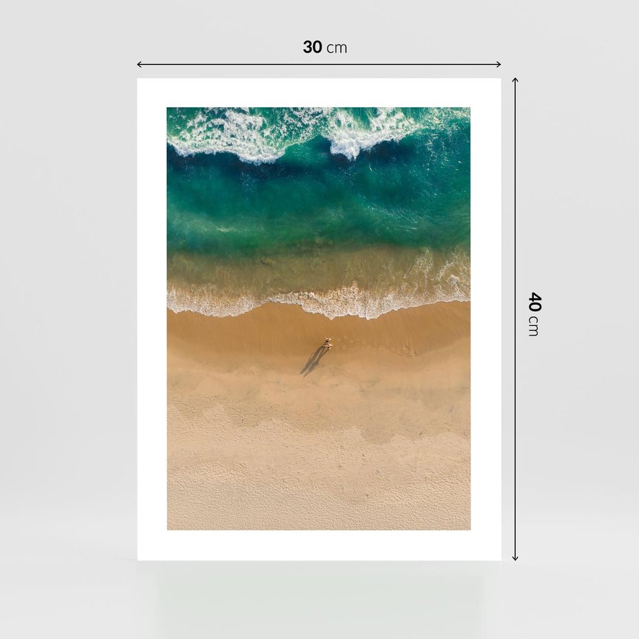 Plakat bez ramy 30x40 - Oaza Relaksu - plaża, morze