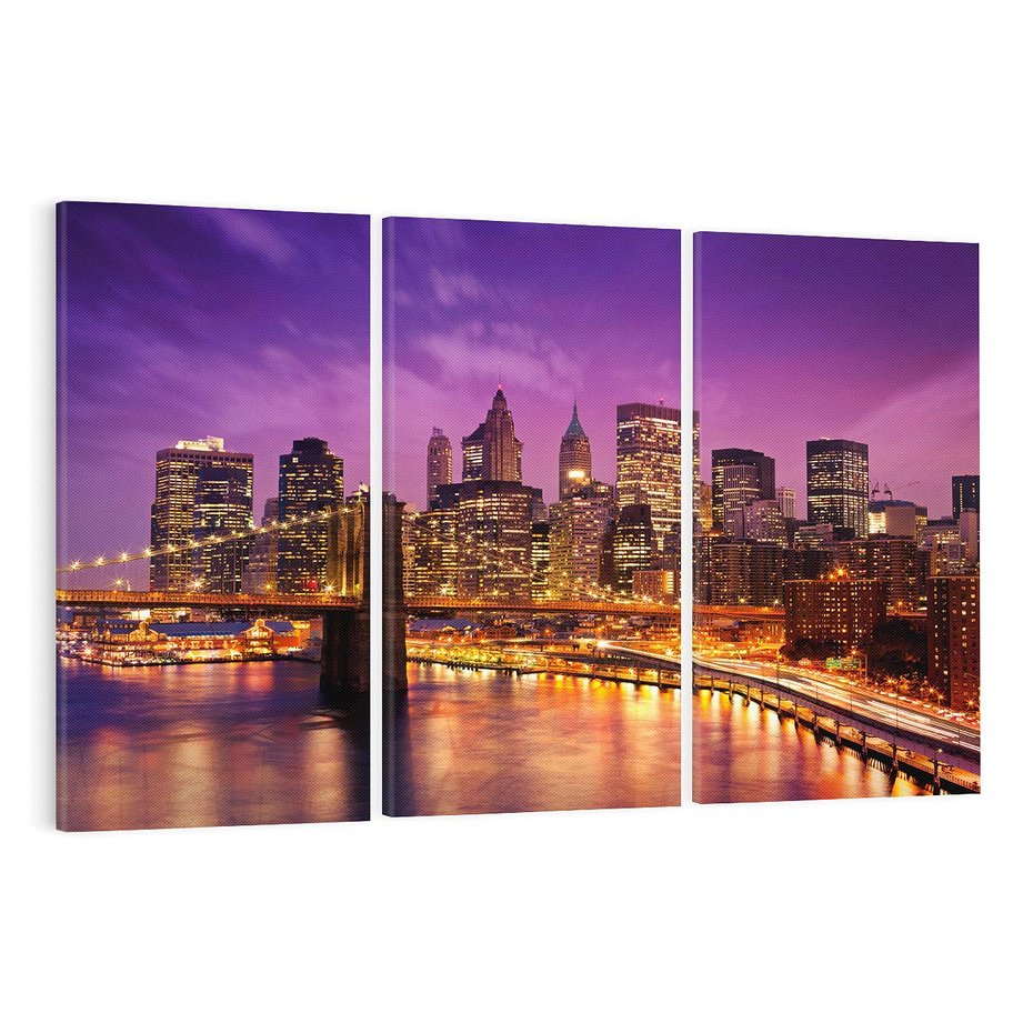 Obraz na płótnie 120x80 - Nowy Jork: miasto nieprzespanych nocy - New York, USA