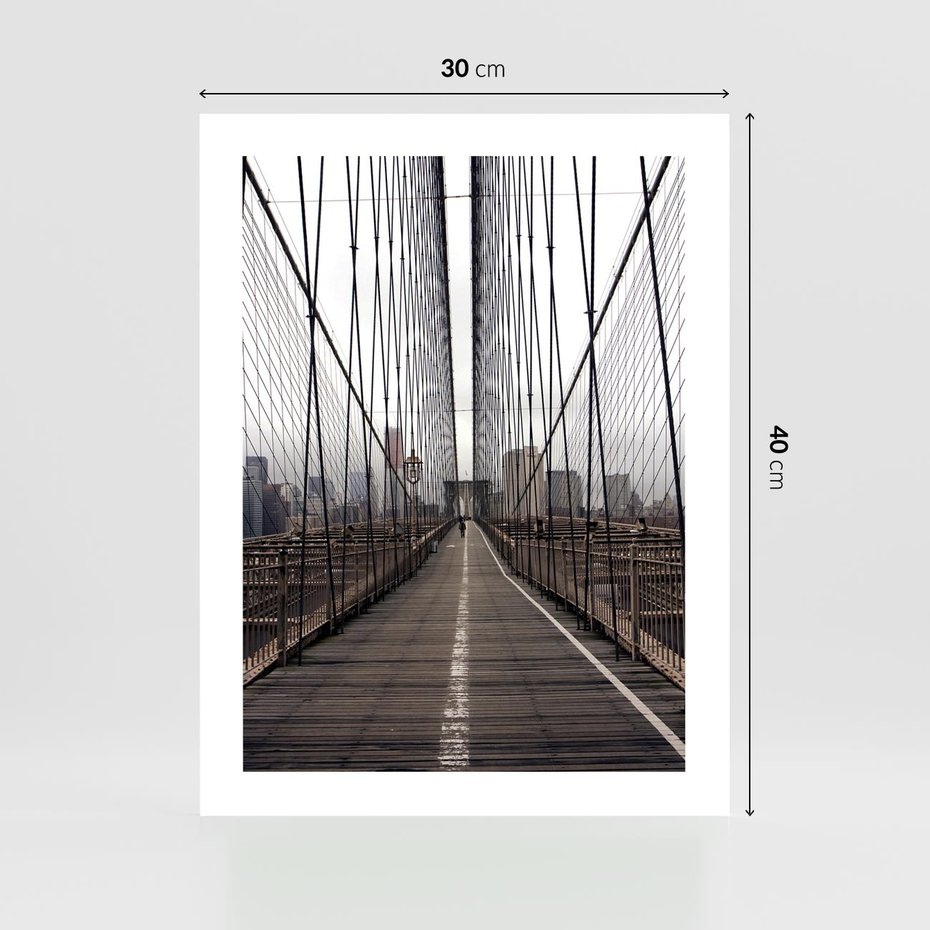 Plakat bez ramy 30x40 - Nowoczesna Linia - most, nowoczesna