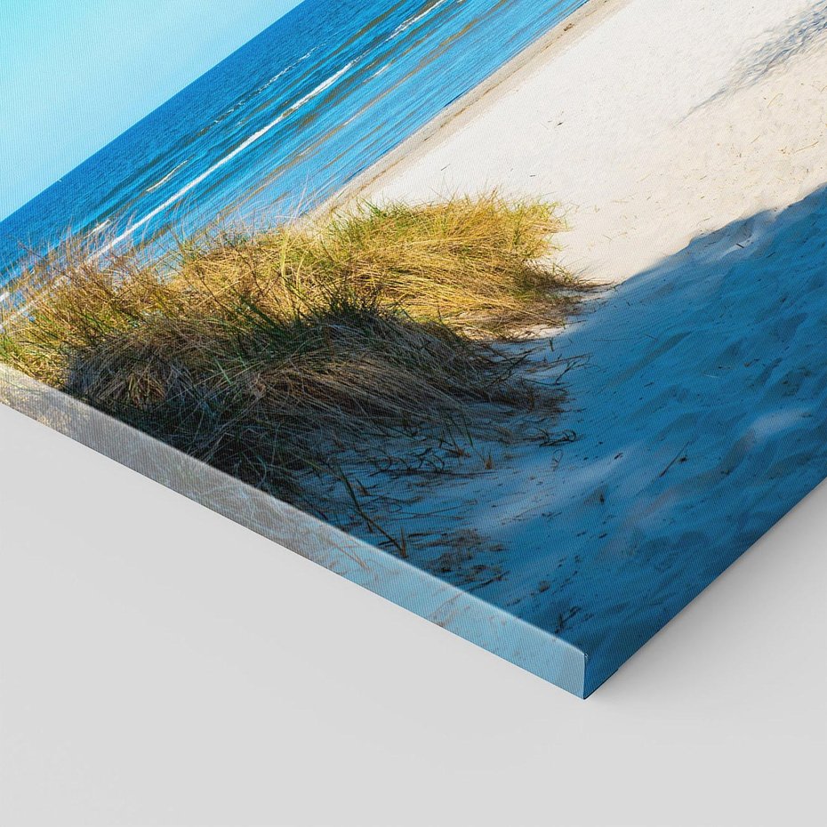 Obraz na płótnie 70x70 - Spokój nad brzegiem morza - plaża, morze