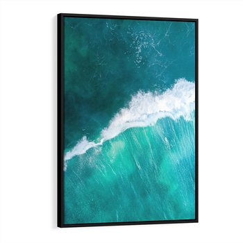 Obraz w ramie 50x70 - Siła i Spokój - morze, ocean - rama czarna