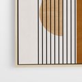 Obraz w ramie 50x70 - Wewnętrzne Labirynty Form - styl mid century, nowoczesna sztuka - rama drewno