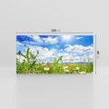 Obraz na płótnie 120x60 - Niebiańska łąka pełna kwiatów - łąka, niebo