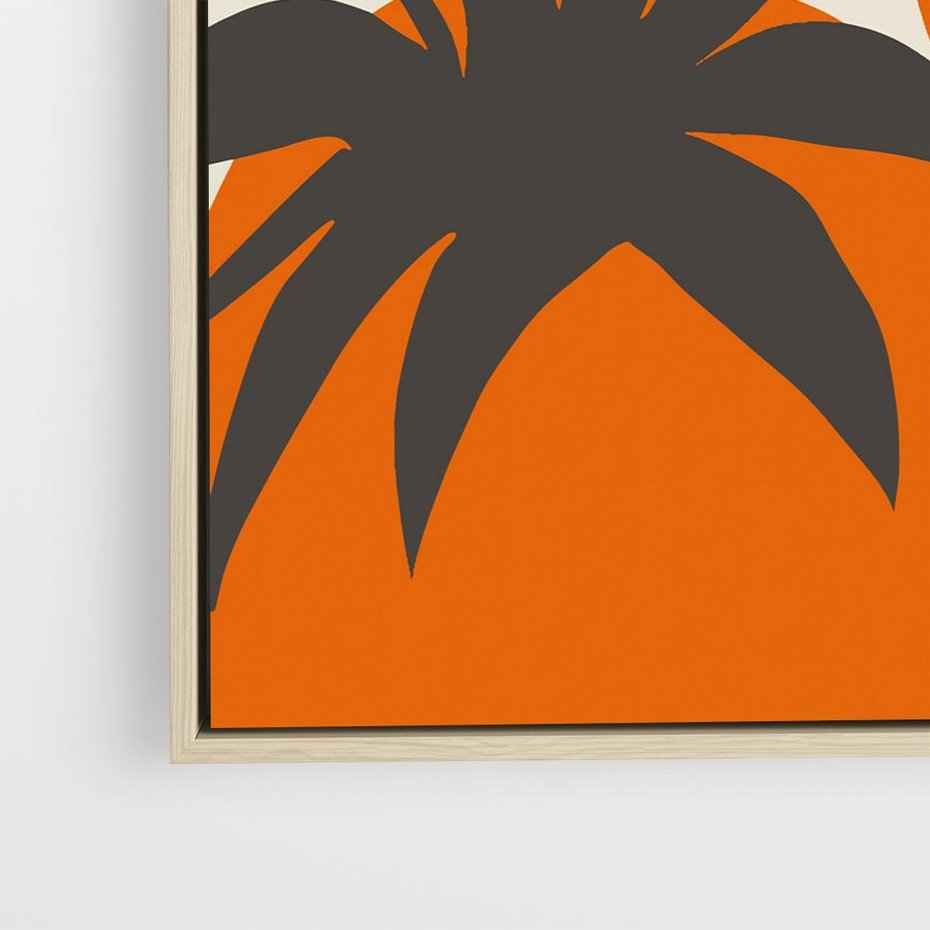 Obraz w ramie 80x80 - Jadalne Kształty - nowoczesny plakat do kuchni, pomidory - rama drewno