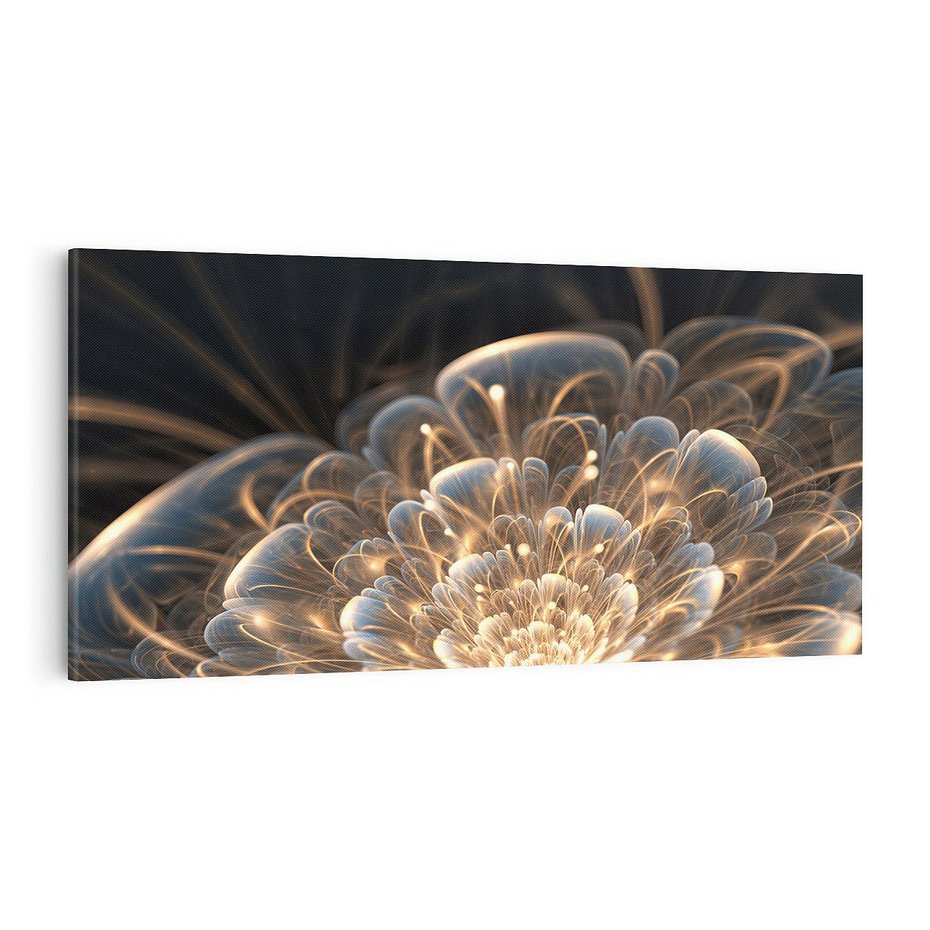 Obraz na płótnie 100x50 - Nowoczesny Kwiat - kwiat, nowoczesny
