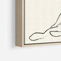 Obraz w ramie 50x50 - Akt w Minimalizmie - kobieta akt, minimalizm - rama drewno