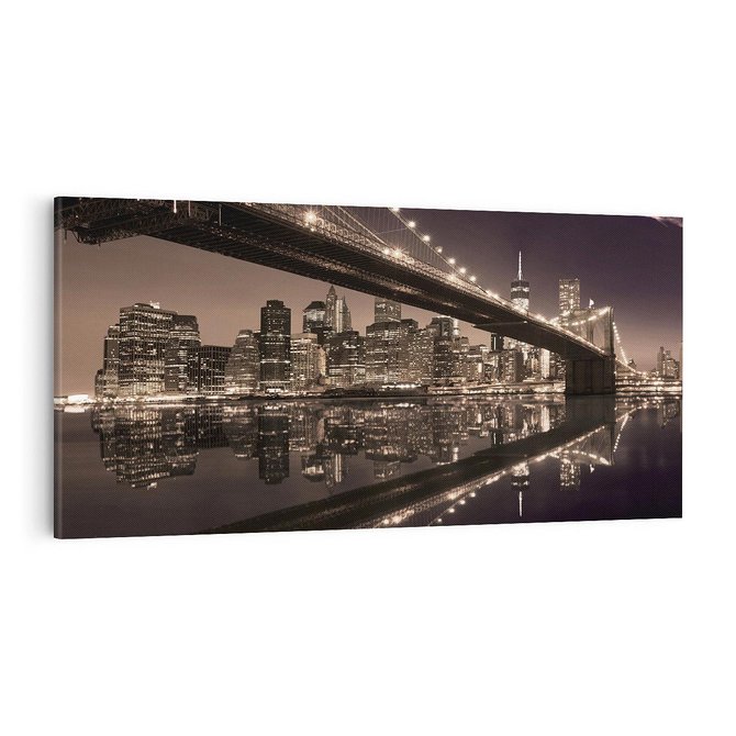 Obraz na płótnie 100x50 - ikona Nowego Jorku - most, Nowy Jork