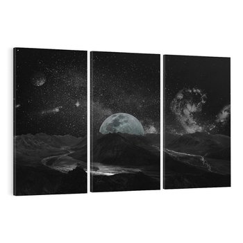 Obraz na płótnie 120x80 - Kosmiczne piękno: ziemia z lotu ptaka - kosmos, ziemia