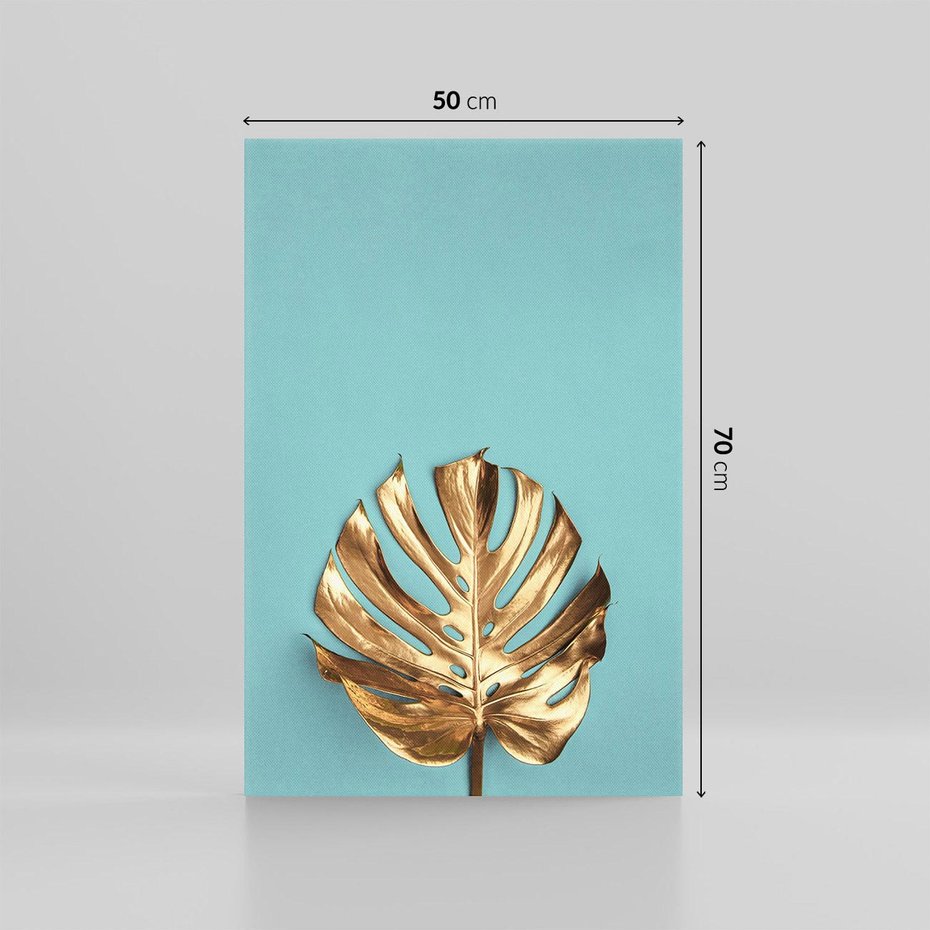 Obraz na płótnie 50x70 - Piękno Natury - złote, liście