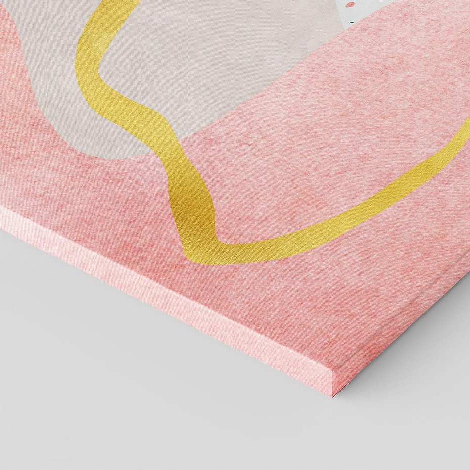 Obraz na płótnie 70x50 - Ekspresja w ruchu pędzla - abstrakcja, połączenie kształtów