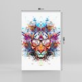 Obraz na płótnie 80x120 - Tygrys w graficznej oprawie - tygrys, grafika