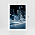 Plakat bez ramy 50x70 - Nocne pejzaże miasta - miasto, nocą