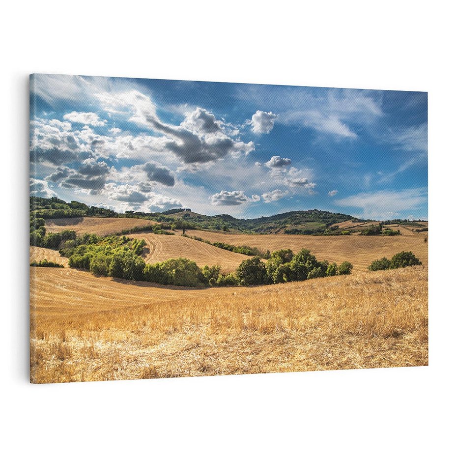 Obraz na płótnie 120x80 - Łąka góry i panoramiczny widok - łąka, góry