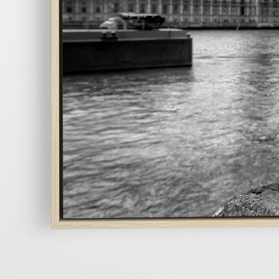 Obraz w ramie 70x50 - Pejzaż kruchości i siły - Londyn, Tamiza - rama drewno