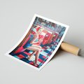 Plakat bez ramy 21x30 - Stylowa Elegancja - retro, pinup