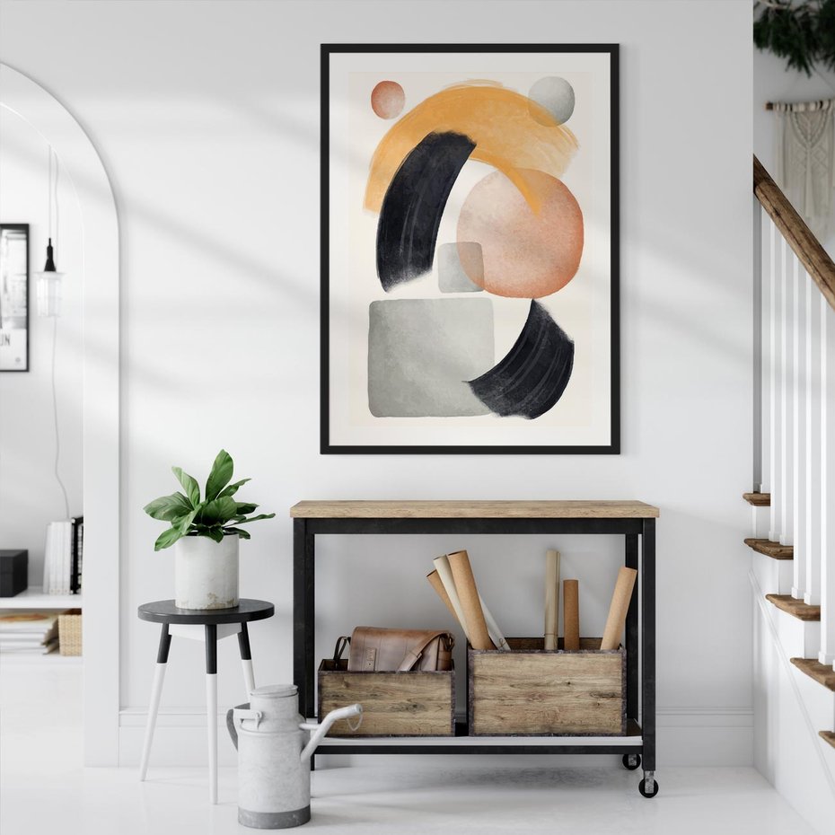 Plakat bez ramy 21x30 - Graficzna Kreatywność - abstrakcyjna grafika, plamy